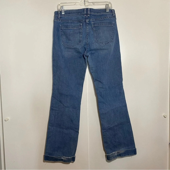 NY&C women’s  bootcut Y2K washed blue zip up pants size 8 - Picture 2 of 14